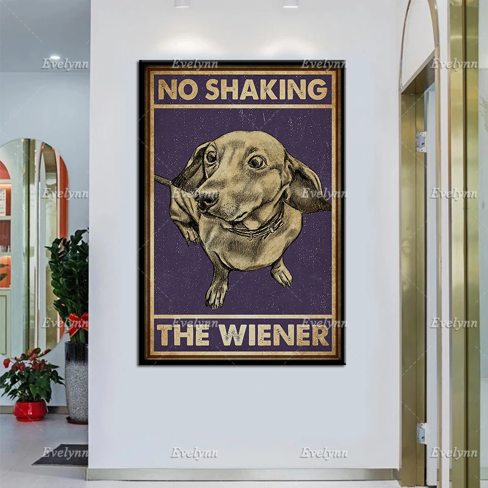 Dachshund Dog Lovers Shaking The Wiener Funny Retro Poster Wall Art Print Home Living Decor Canvas Modular Pictures Unique Gift
Dachshund Dog Lovers Shaking The Wiener Funny Retro Poster Wall Art Print Home Living Decor Canvas Modular Pictures Unique Gift