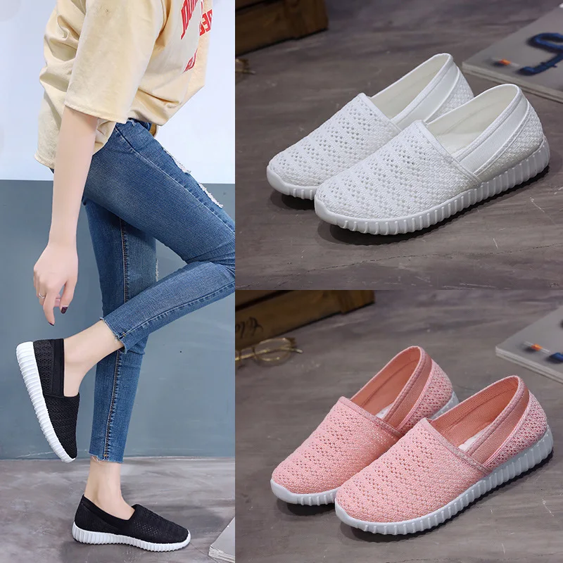 Breathable Mesh Shoes Lightweight Women's Flat-bottom Shallow White Footwear Non-slip Simple Comfortable Ladies Casual Flats
Breathable Mesh Shoes Lightweight Women's Flat-bottom Shallow White Footwear Non-slip Simple Comfortable Ladies Casual Flats