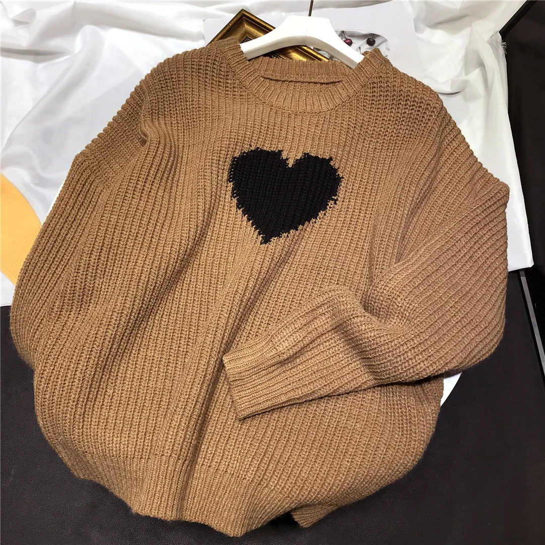 Women's sweater 2020 autumn and winter new casual all-match lazy coffee color sweater women Korean loose round neck sweater
Women's sweater 2020 autumn and winter new casual all-match lazy coffee color sweater women Korean loose round neck sweater
