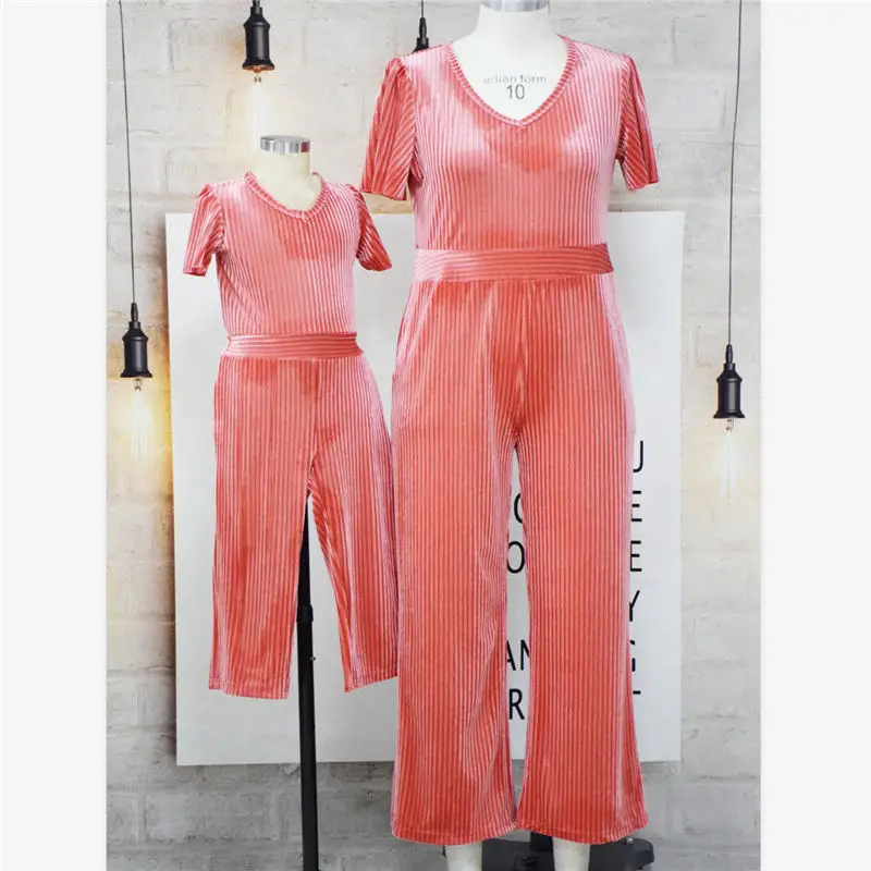 Mother Daughter Pleuche Clothing Set Family Matching Outfits Stripe Family Look Matching Clothes Mom And Daughter Jumpsuits
Mother Daughter Pleuche Clothing Set Family Matching Outfits Stripe Family Look Matching Clothes Mom And Daughter Jumpsuits