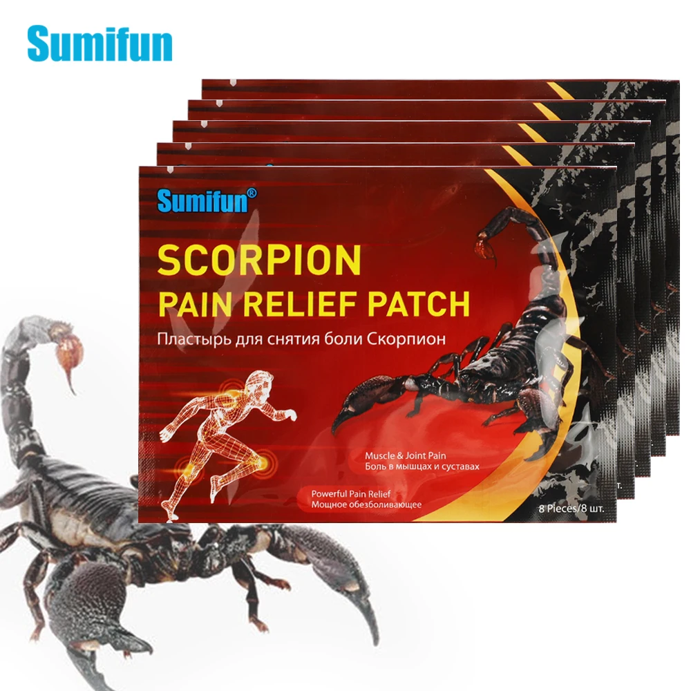 40pcs Sumifun Pain Relief Patch Scorpion Venom For Rheumatoid Arthritis Periarthritis Pain Rheumatoid Lumbar Medical Plasters
40pcs Sumifun Pain Relief Patch Scorpion Venom For Rheumatoid Arthritis Periarthritis Pain Rheumatoid Lumbar Medical Plasters