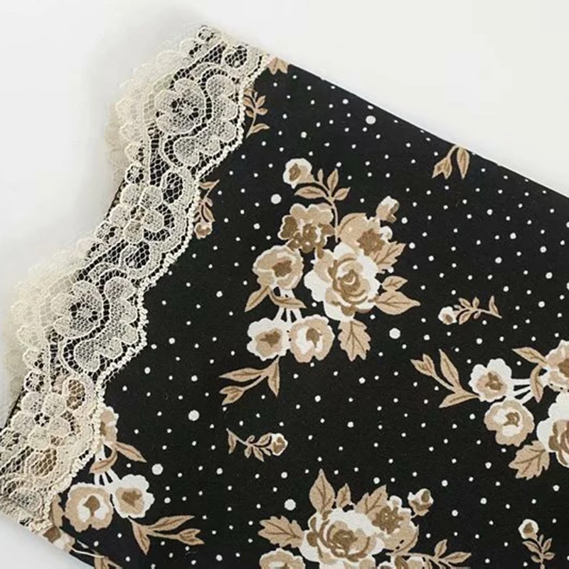 GCAROL Summer Floral Tie UP Shirt Women V Neck Lace Decoration Crop Top Loose Vintage Sweet Blouse
GCAROL Summer Floral Tie UP Shirt Women V Neck Lace Decoration Crop Top Loose Vintage Sweet Blouse