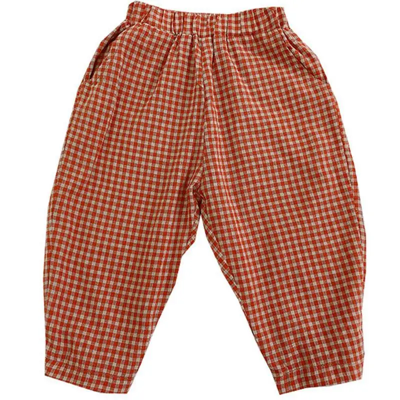 2021 children's clothing summer children's trousers baby thin anti-mosquito pants Korean girls plaid leisure P4546
2021 children's clothing summer children's trousers baby thin anti-mosquito pants Korean girls plaid leisure P4546
