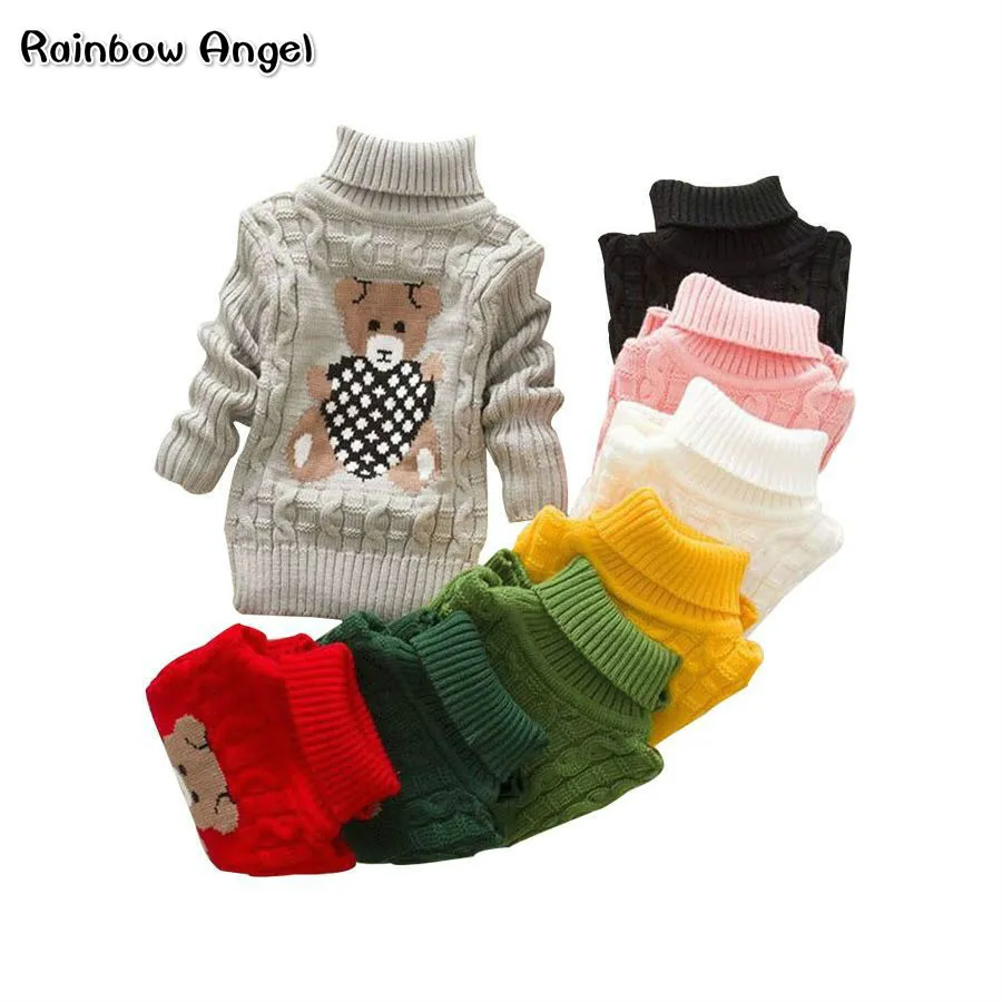 Autumn/Winter Knitted Pullovers Turtleneck Warm Sweater Baby Girls Clothes Cartoon Bear Children Sweaters Kids Boys Outerwear
Autumn/Winter Knitted Pullovers Turtleneck Warm Sweater Baby Girls Clothes Cartoon Bear Children Sweaters Kids Boys Outerwear