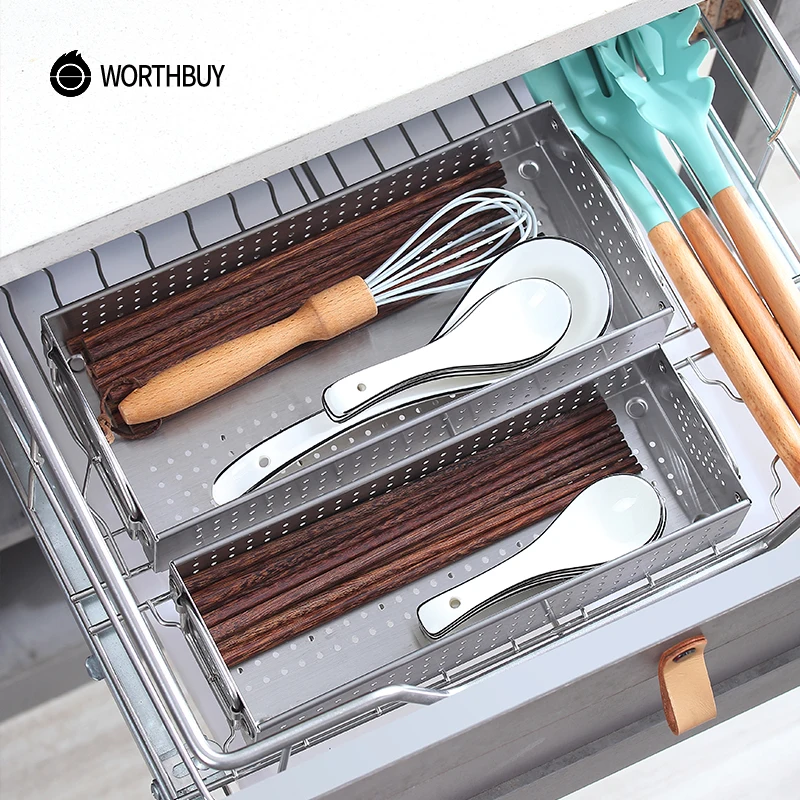 WORTHBUY органайзер для кухонных столовых приборов, держатель для стока ножей из нержавеющей стали, поднос для кухонных приборов, полка, коробк...
WORTHBUY органайзер для кухонных столовых приборов, держатель для стока ножей из нержавеющей стали, поднос для кухонных приборов, полка, коробк...