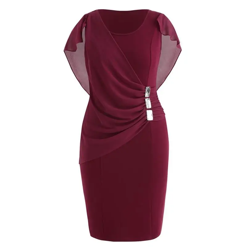 Plus Size 5XL Knee Length Party Dress Women Sleeveless Scoop Neck Sheath Dress Rhinestone Bandage Elegant Female Vestidos 4XL
Plus Size 5XL Knee Length Party Dress Women Sleeveless Scoop Neck Sheath Dress Rhinestone Bandage Elegant Female Vestidos 4XL