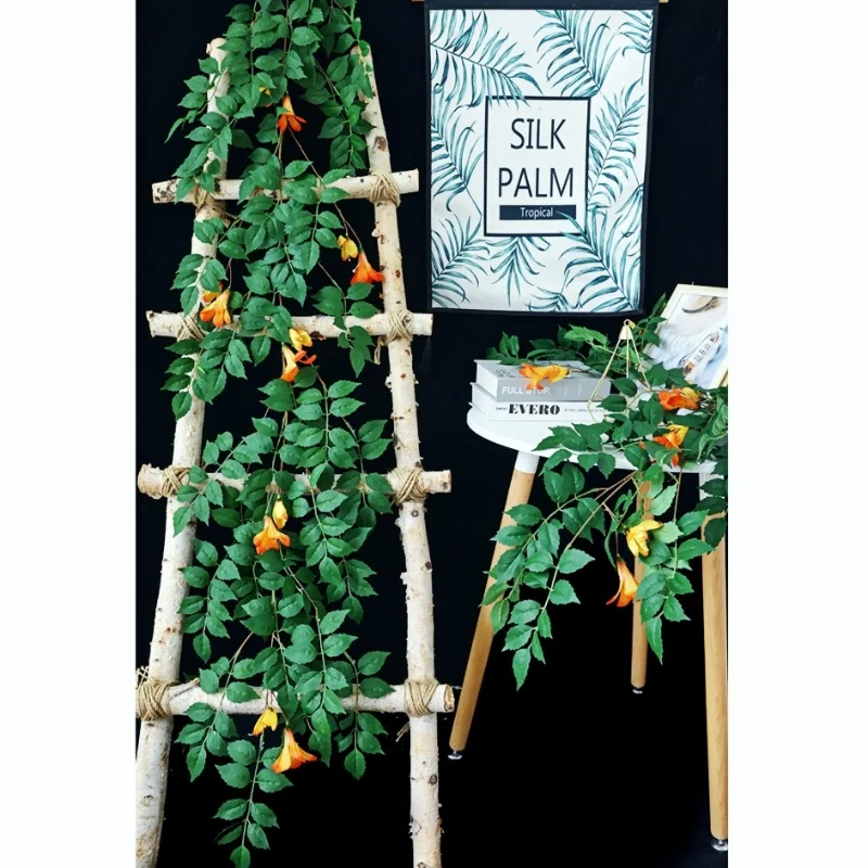 185cm Simulation Green Plant Lingxiao Vine Leaves, Outdoor Ceiling Decoration Air-conditioning Water Pipe Plastic Winding Rattan
185cm Simulation Green Plant Lingxiao Vine Leaves, Outdoor Ceiling Decoration Air-conditioning Water Pipe Plastic Winding Rattan