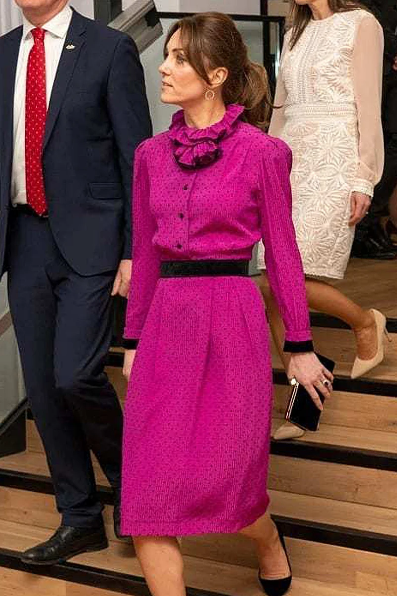 Kate Middleton High Quality 2020 Spring New Women'S Fashion Party Casual Elegant Chic Gentlewoman Dot Print Midi Dress
Kate Middleton High Quality 2020 Spring New Women'S Fashion Party Casual Elegant Chic Gentlewoman Dot Print Midi Dress