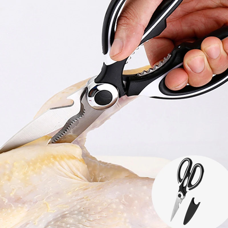 Stainless Steel Kitchen Scissors Multipurposes Shears Tool For Meat Vegetables Herb Scissors BBQ Multifunctional Kitchen Tools
Stainless Steel Kitchen Scissors Multipurposes Shears Tool For Meat Vegetables Herb Scissors BBQ Multifunctional Kitchen Tools