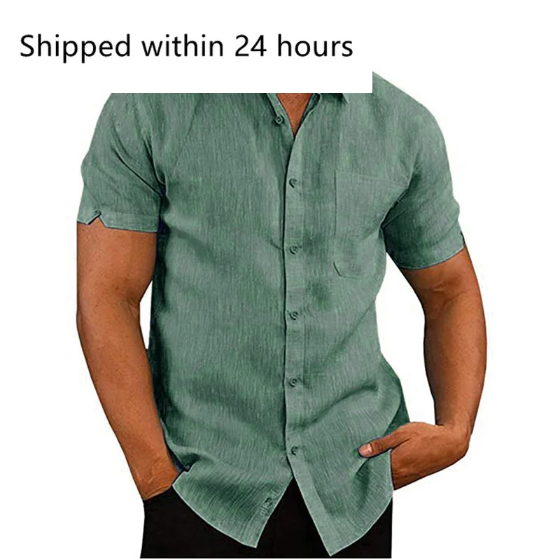 Summer Men's Shirts Casual Male Linen Short Sleeve Shirts Mens Solid Color Breathable Business Shirt Clothing
Summer Men's Shirts Casual Male Linen Short Sleeve Shirts Mens Solid Color Breathable Business Shirt Clothing