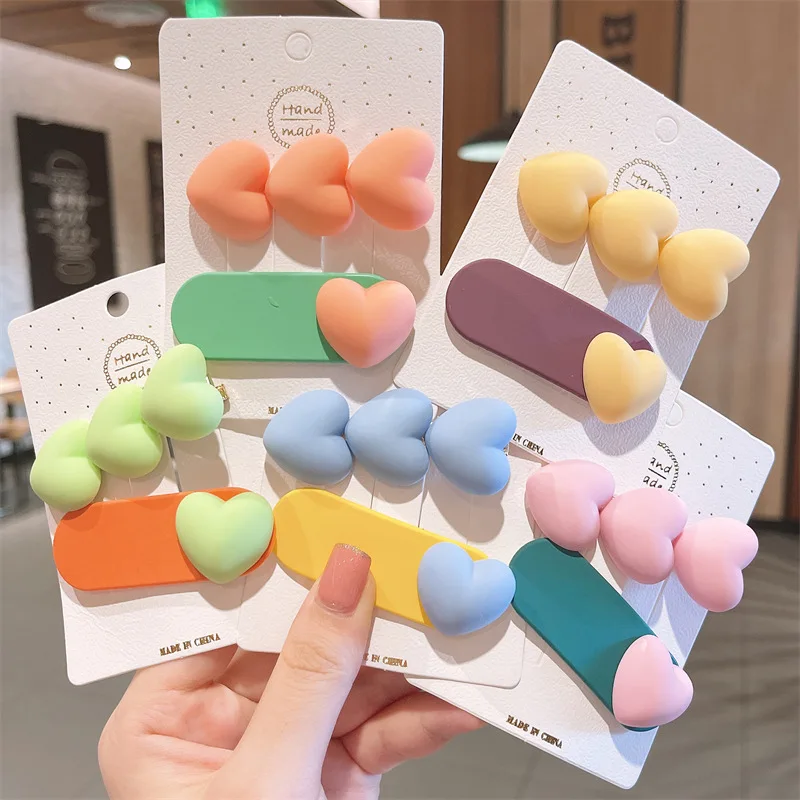 Girls Cute Hairpins for Kids Children Sweet Love Color Matching Bb Clip Headband Hair Clip Barrettes Fashion Bow Accessories
Girls Cute Hairpins for Kids Children Sweet Love Color Matching Bb Clip Headband Hair Clip Barrettes Fashion Bow Accessories