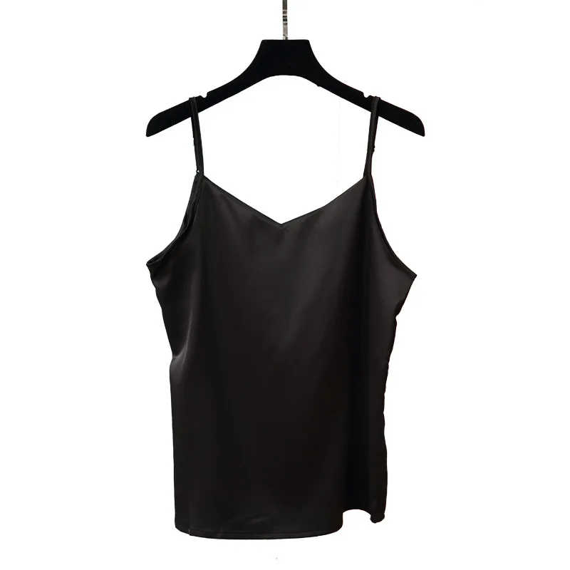 Korean Silk Tops Women V-neck Silk Halter Top Camsi Elegant Woman Silk Tanks Tees White Tops Women Sleeveless Satin Basic Top
Korean Silk Tops Women V-neck Silk Halter Top Camsi Elegant Woman Silk Tanks Tees White Tops Women Sleeveless Satin Basic Top