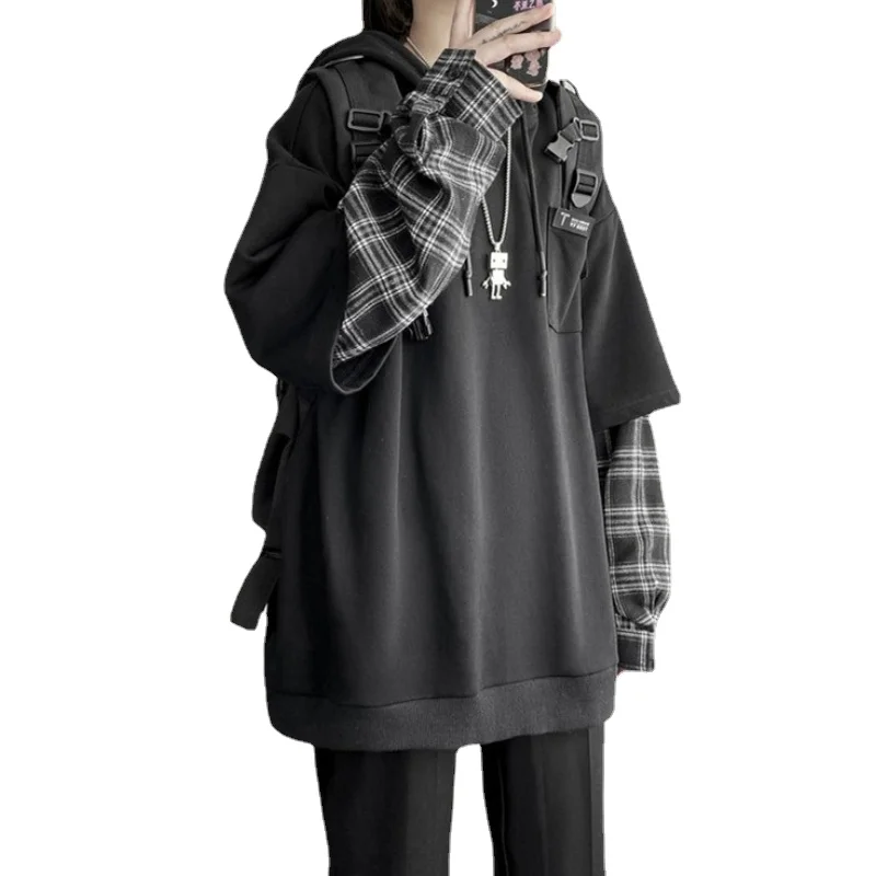 Vintage Hoodie Women Streetwear Oversized Sweatshirt Punk Long Sleeve Pullovers Korean 2021 Grunge Plaid Splice Hoody
Vintage Hoodie Women Streetwear Oversized Sweatshirt Punk Long Sleeve Pullovers Korean 2021 Grunge Plaid Splice Hoody