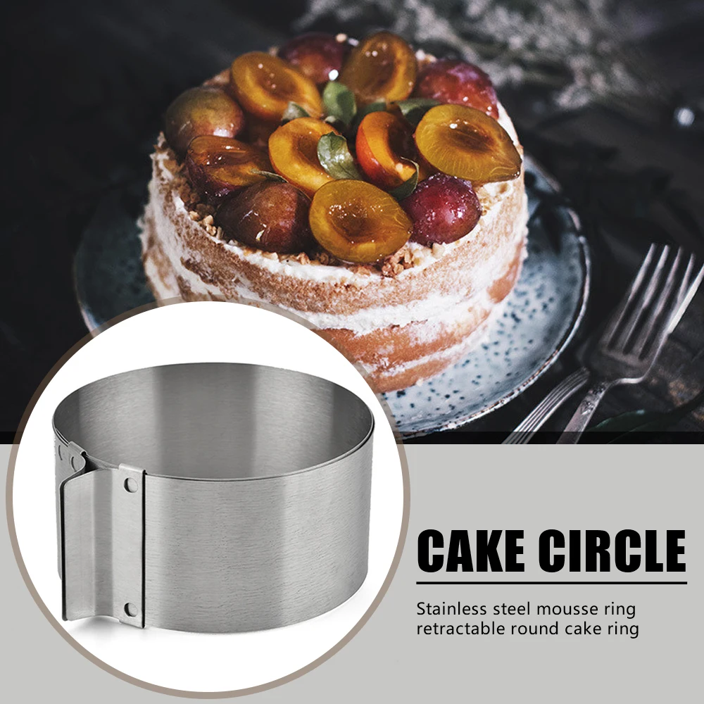 1PC Adjustable Cake Ring Mold 6 to 12 Inch Stainless Steel Mousse Ring Pastry Decoration Bakery Mold Small Round Cake Tool
1PC Adjustable Cake Ring Mold 6 to 12 Inch Stainless Steel Mousse Ring Pastry Decoration Bakery Mold Small Round Cake Tool