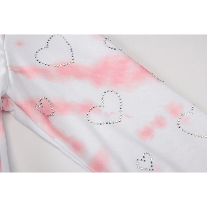 Tie Dye Sweatshirt Women Full Sleeve O-Neck Heart-Shaped Rhinestones Pullovers 2021 Autumn Elegant Sweatshirts Female CX1776
Tie Dye Sweatshirt Women Full Sleeve O-Neck Heart-Shaped Rhinestones Pullovers 2021 Autumn Elegant Sweatshirts Female CX1776
