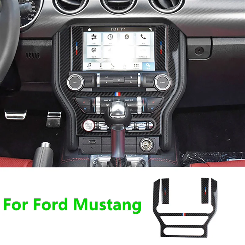 Carbon Fiber Car Console Frame Stickers For Ford Mustang 2015-2019 Car Center Control Panel AC CD Covers Car Styling
Carbon Fiber Car Console Frame Stickers For Ford Mustang 2015-2019 Car Center Control Panel AC CD Covers Car Styling