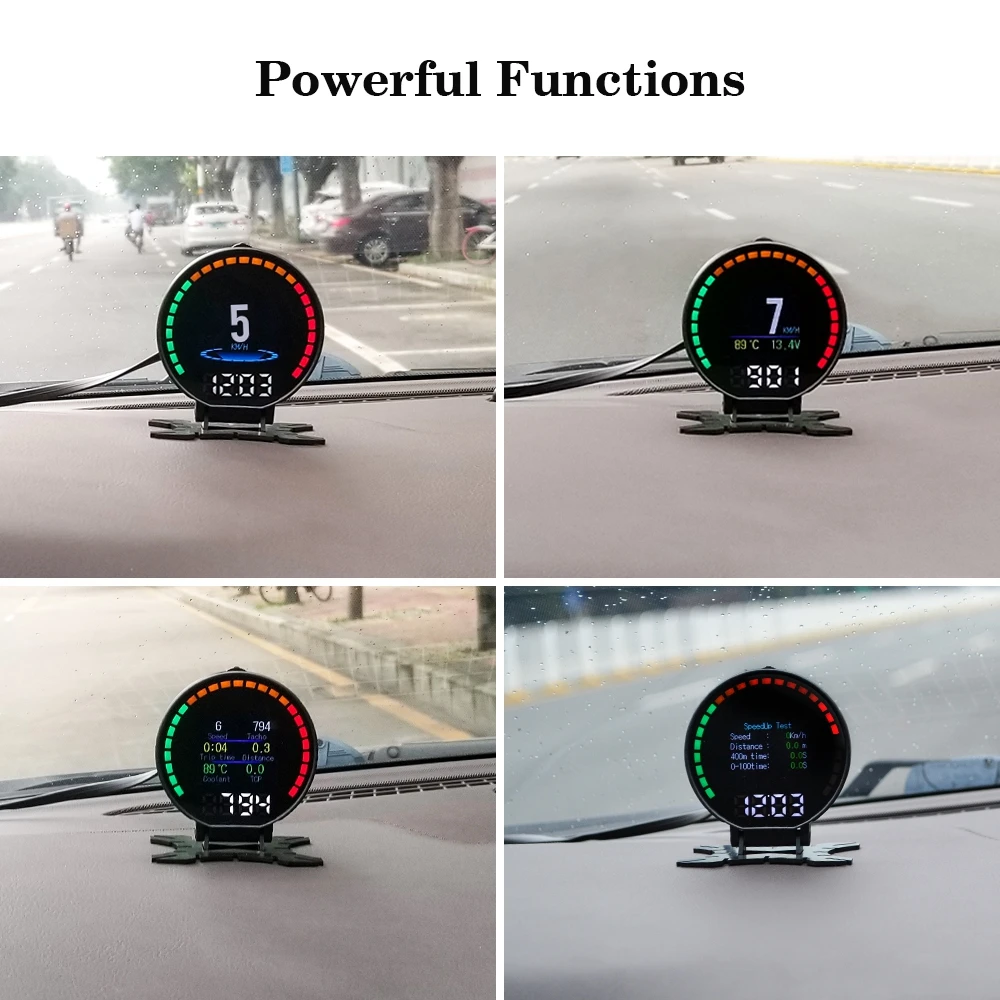 TUREJO P15 head up display hud obd2 temperature car KM/h MPH Turbo Boost Pressure speed projector on the windshield for car HUD
TUREJO P15 head up display hud obd2 temperature car KM/h MPH Turbo Boost Pressure speed projector on the windshield for car HUD