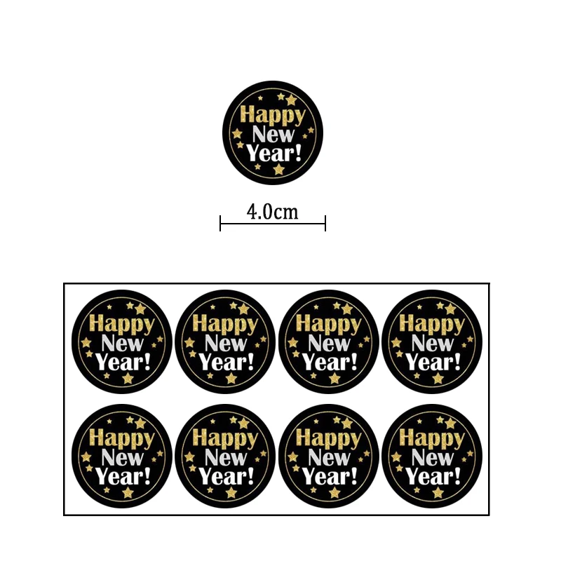 Chicinlife 60pcs Black Happy new year seal sticker Diy New Year Package Gift Labels New Year Party decoration
Chicinlife 60pcs Black Happy new year seal sticker Diy New Year Package Gift Labels New Year Party decoration