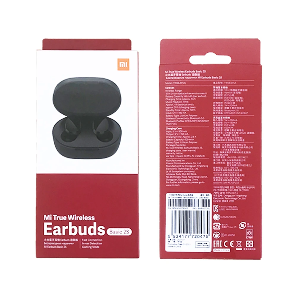2021 New Xiaomi Global Version Earbuds Basic 2S Mi True Wireless Tws Headphone Redmi Airdots 2S Game Earphones
2021 New Xiaomi Global Version Earbuds Basic 2S Mi True Wireless Tws Headphone Redmi Airdots 2S Game Earphones