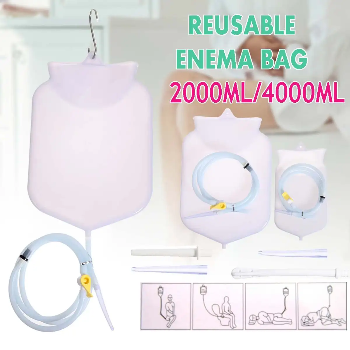 Сумка для клизмы 2 л/4 л, многоразовая, кофейная, силиконовая, водоочищающая, кишечная, детоксифицированная
Сумка для клизмы 2 л/4 л, многоразовая, кофейная, силиконовая, водоочищающая, кишечная, детоксифицированная