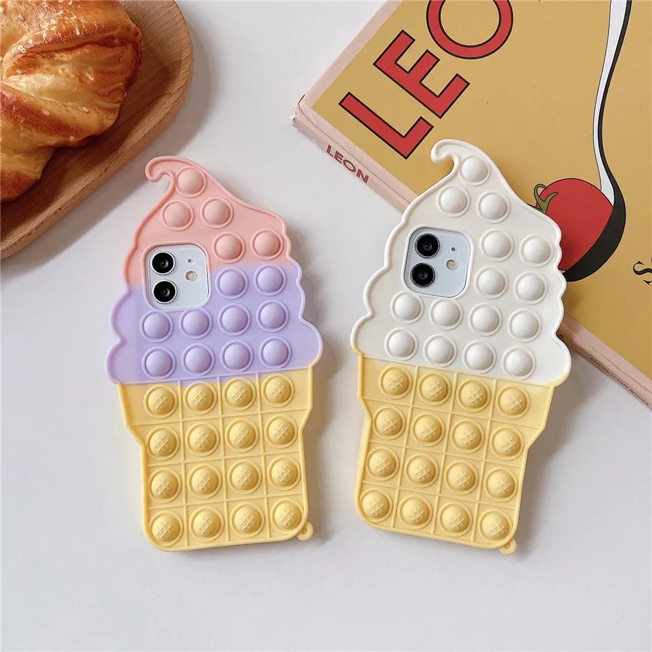 Suitable For Apple 12 Pop It Phone Case Ice Cream Cone XR Rainbow 11pro 3D Cartoon Silicone Cover
Suitable For Apple 12 Pop It Phone Case Ice Cream Cone XR Rainbow 11pro 3D Cartoon Silicone Cover