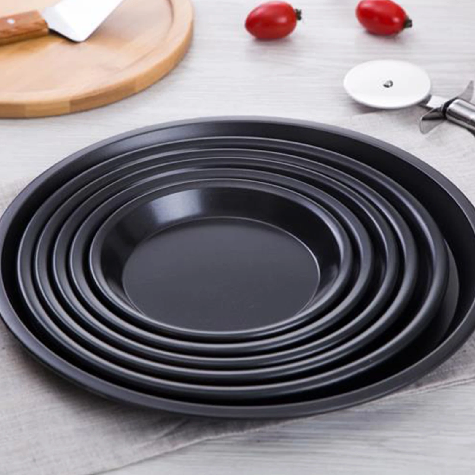 6/8/9/10/11/12 inch round pizza pan, carbon steel non-stick mold, household kitchen baking tool accessories, fast delivery
6/8/9/10/11/12 inch round pizza pan, carbon steel non-stick mold, household kitchen baking tool accessories, fast delivery