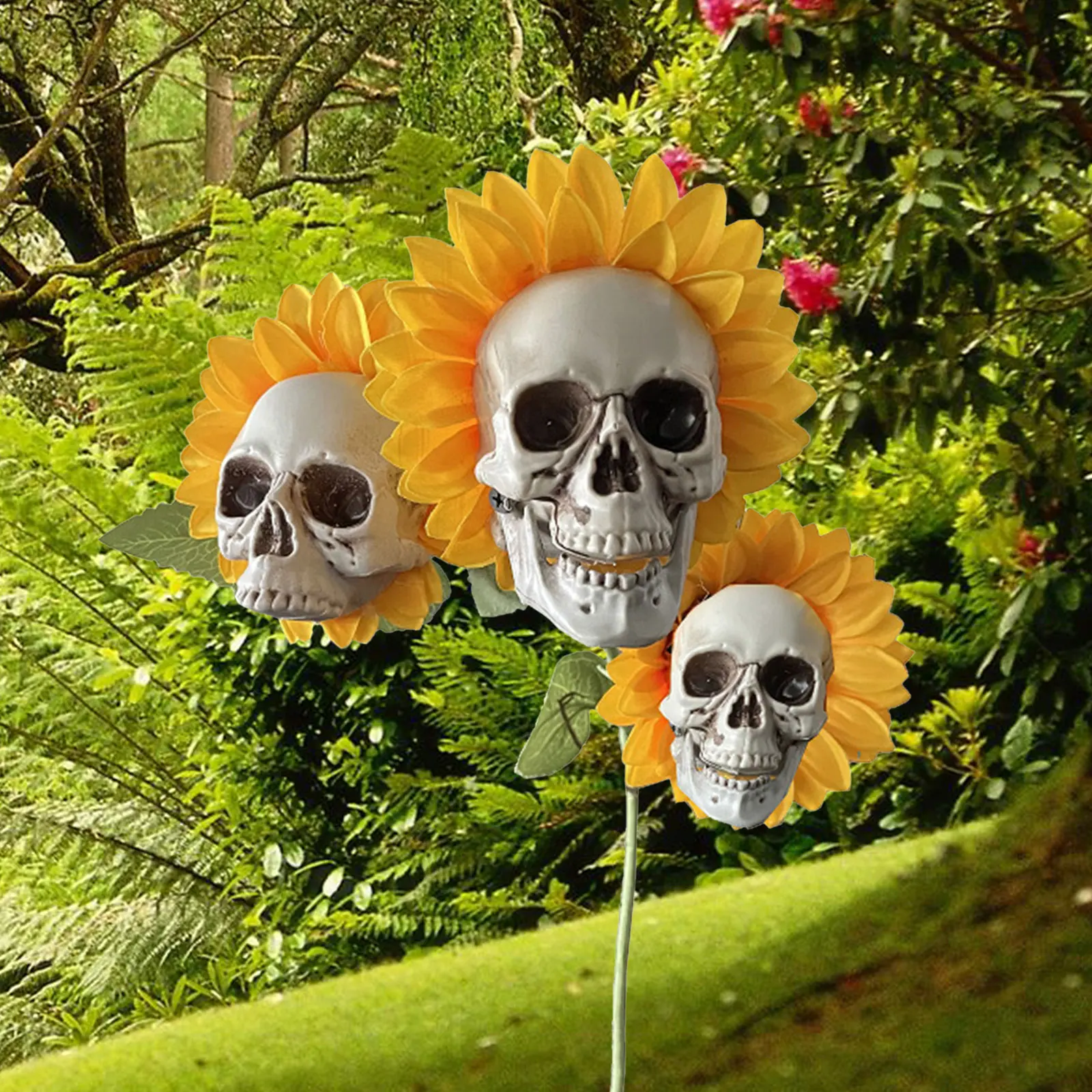 Skull Head Simulation Ornament Sunflower Artificial Flowers Garden Decoration Outdoor Courtyard Stakes Supplies
Skull Head Simulation Ornament Sunflower Artificial Flowers Garden Decoration Outdoor Courtyard Stakes Supplies