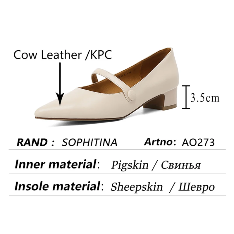 SOPHITINA Hot-selling Women Shoes One-line Buckle Thick Heel Durable Shoes Pointed Toe Design Green Handmade Pumps Female AO273
SOPHITINA Hot-selling Women Shoes One-line Buckle Thick Heel Durable Shoes Pointed Toe Design Green Handmade Pumps Female AO273