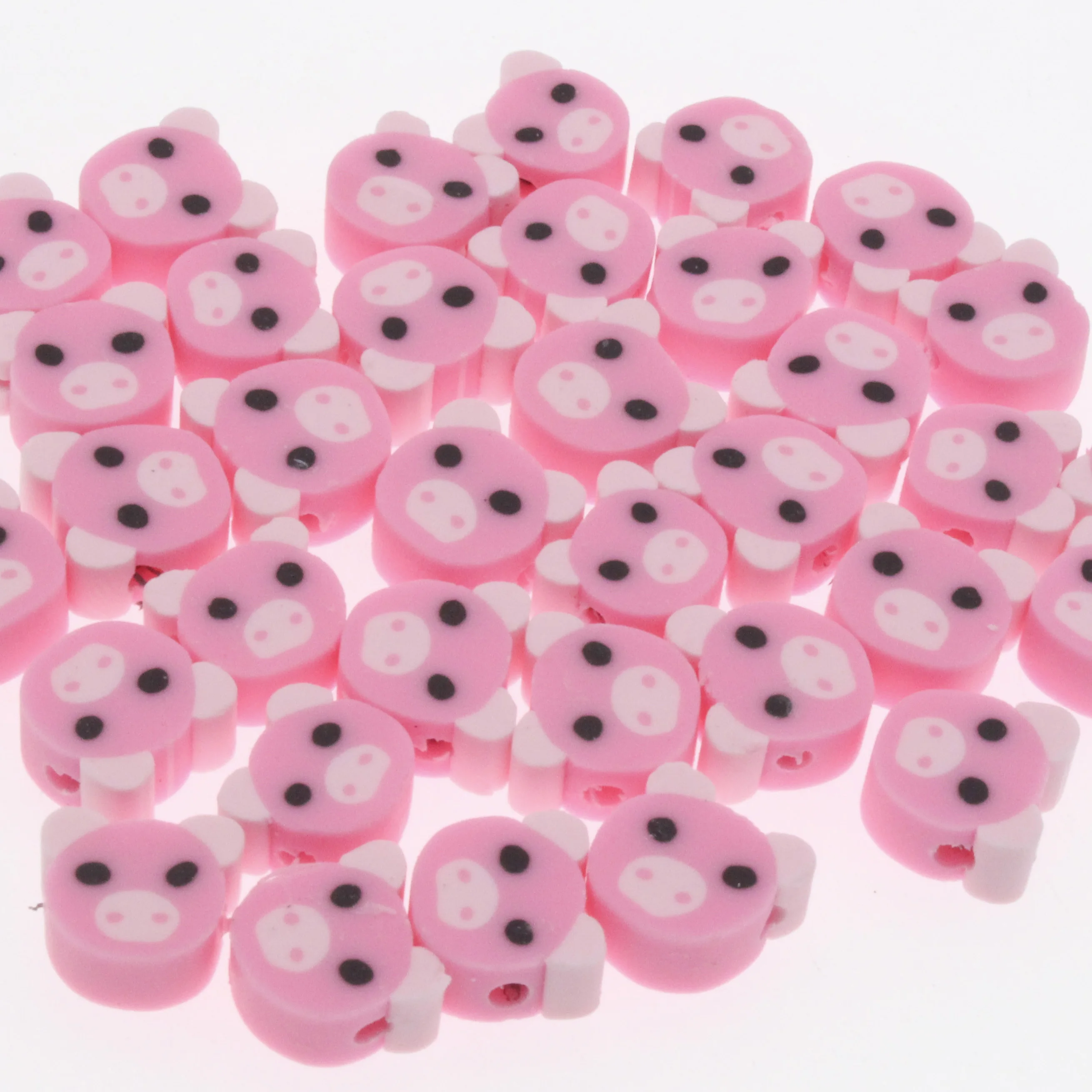 30/50/100Pcs Cute Pink Pigy Clay Spacer Beads Polymer Clay Beads For Jewelry Making DIY Handmade Accessories 10mm
30/50/100Pcs Cute Pink Pigy Clay Spacer Beads Polymer Clay Beads For Jewelry Making DIY Handmade Accessories 10mm