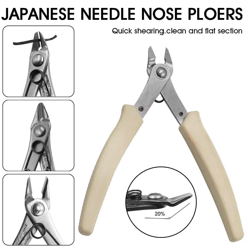 1 Piece Stainless Steel Needle Nose Pliers Jewelry Making Hand Tools with Sharp Blade Steel Professional Cutting Pliers Tools
1 Piece Stainless Steel Needle Nose Pliers Jewelry Making Hand Tools with Sharp Blade Steel Professional Cutting Pliers Tools