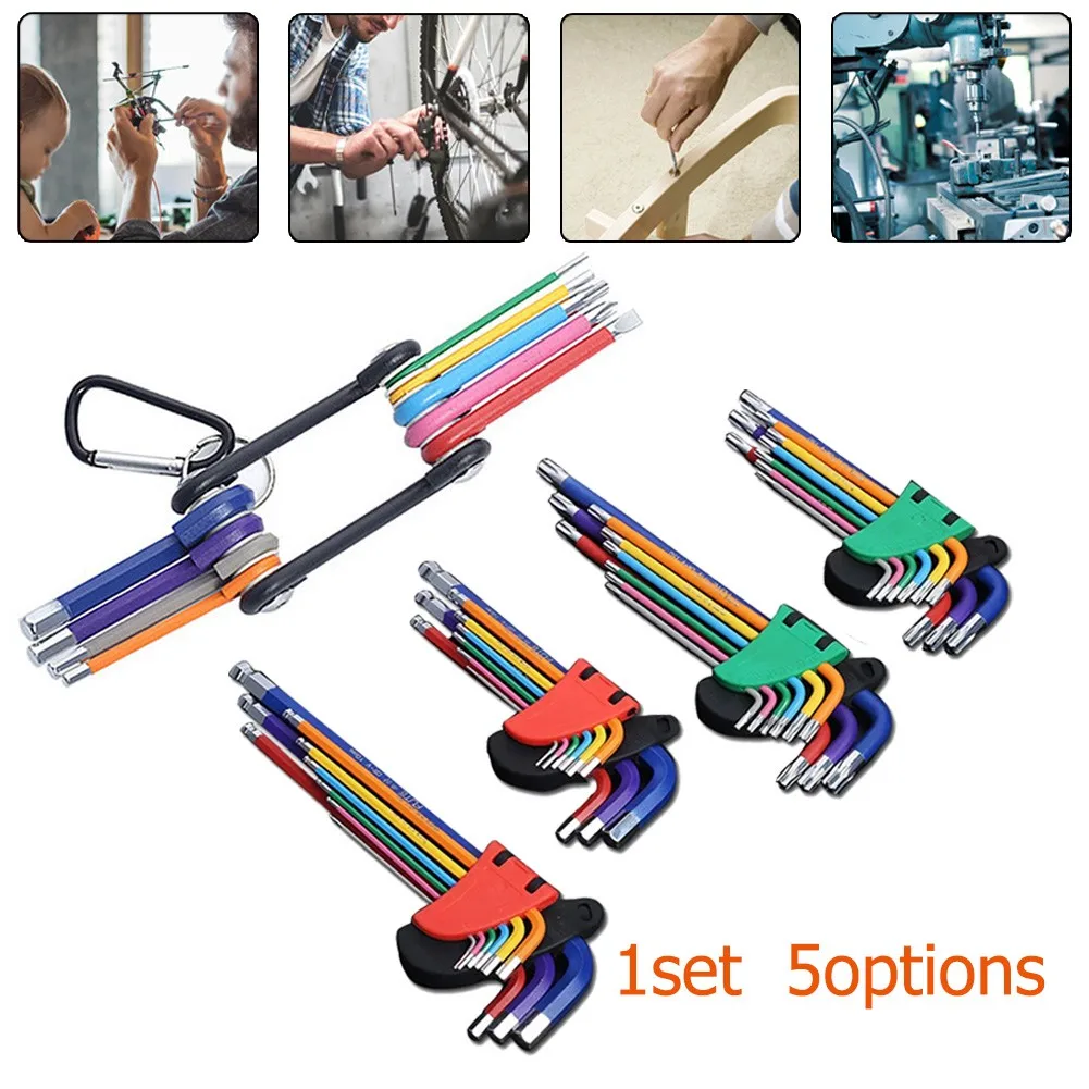 9Pcs Double-End Screwdriver Wrench Set Hex PhillipsAnd Slotted Torx Hex Ball End Wrench Set L-key Allen Spanner Hand Tool
9Pcs Double-End Screwdriver Wrench Set Hex PhillipsAnd Slotted Torx Hex Ball End Wrench Set L-key Allen Spanner Hand Tool