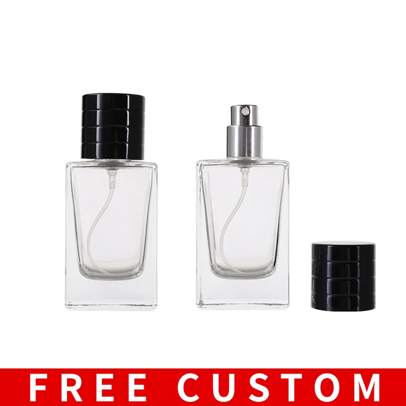 Free Custom Logo 35ml Square Clear Thick Bottom Glass Perfume Empty Bottle with Atomizer For Women Travel Botter
Free Custom Logo 35ml Square Clear Thick Bottom Glass Perfume Empty Bottle with Atomizer For Women Travel Botter