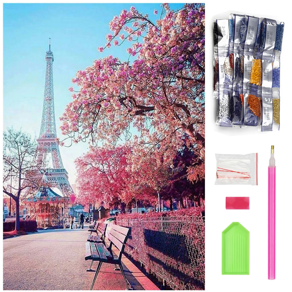 5D Diamond Painting Kits for Adults Eiffel Tower DIY Paint by Number Diamond Art Tools Full Drill Cross Stitch Accessories
5D Diamond Painting Kits for Adults Eiffel Tower DIY Paint by Number Diamond Art Tools Full Drill Cross Stitch Accessories