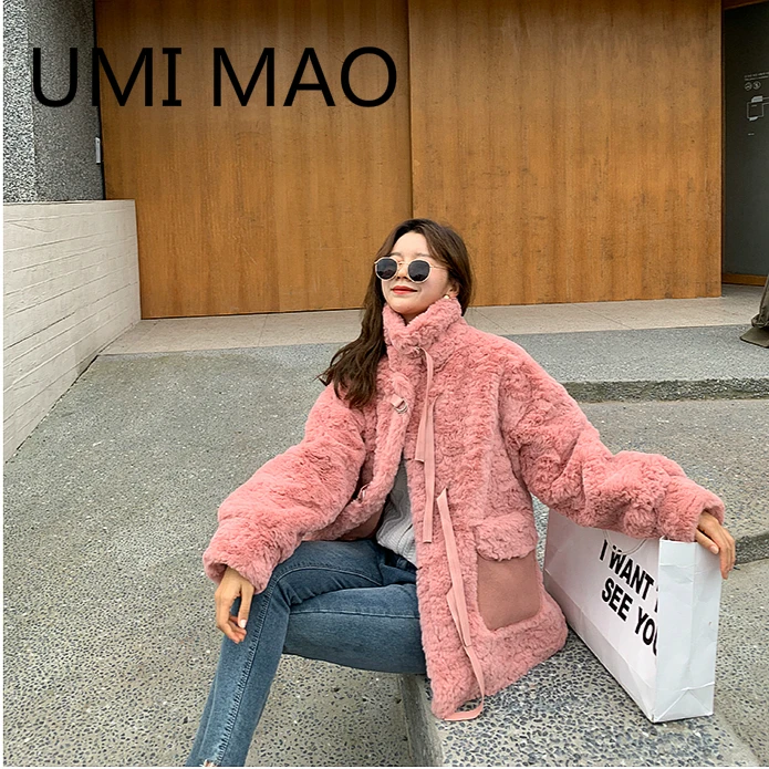 UMI MAO 2020 зимняя новая Корейская версия искусственного меха теплое свободное