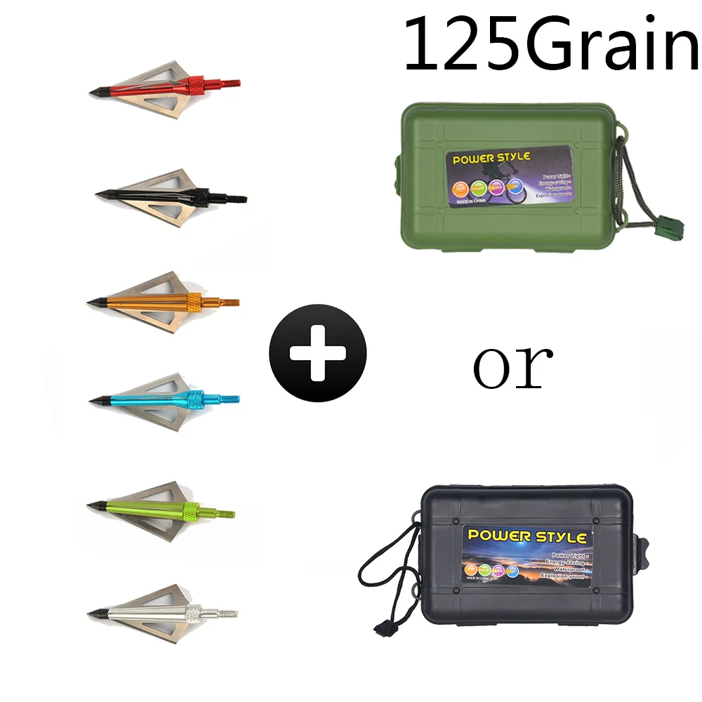 125 Grain Broadhead Box With Hunting Crossbow Arrow with 3 Fixed Blades Used As Archery Bow And Arrow
125 Grain Broadhead Box With Hunting Crossbow Arrow with 3 Fixed Blades Used As Archery Bow And Arrow