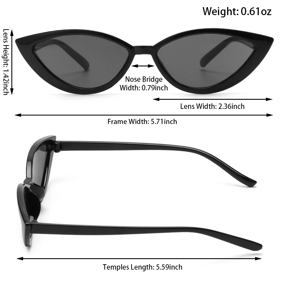 Sexy Cat Eye Retro Sunglasses for Women Fashion Small Frame Cateye Sunglasses Ladies Shades Trending Streetwear Eyewear UV400
Sexy Cat Eye Retro Sunglasses for Women Fashion Small Frame Cateye Sunglasses Ladies Shades Trending Streetwear Eyewear UV400