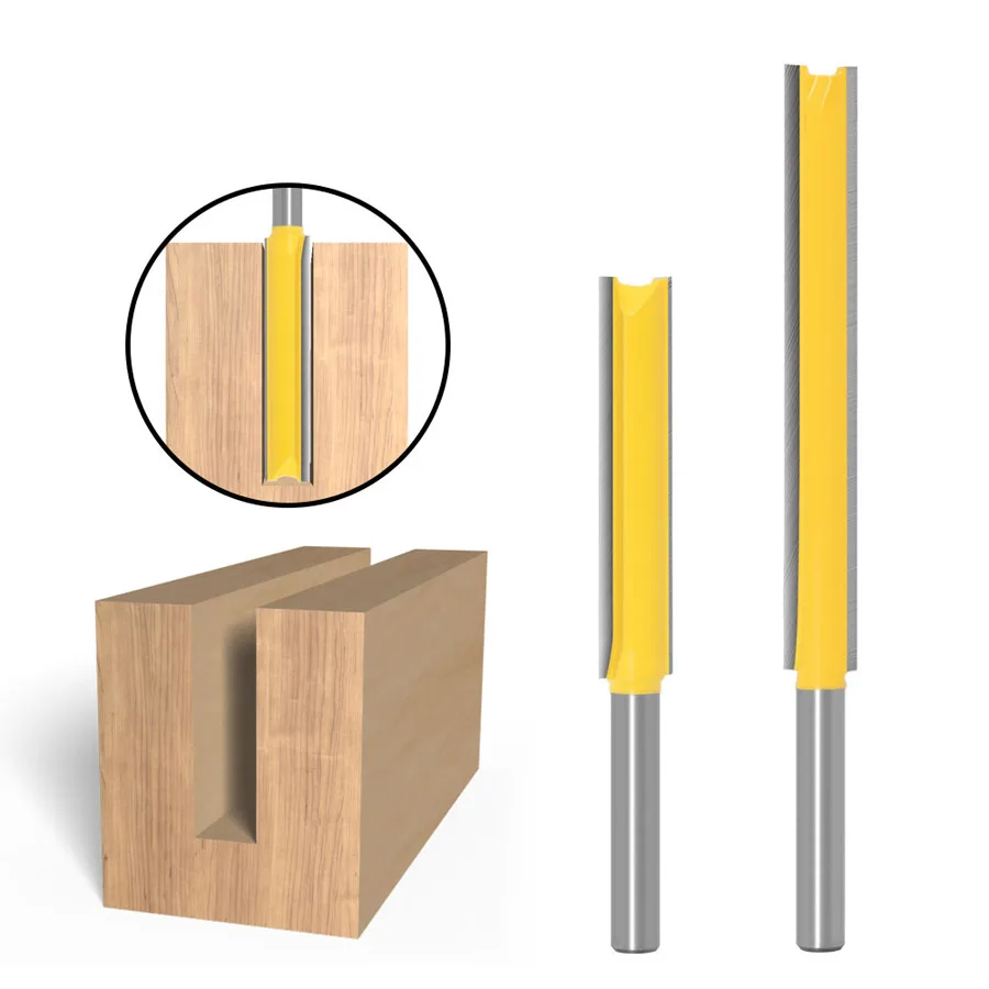 2pcs Router Bit 1/4 Shank Extension Long Straight Trimming Knife CNC Bit Milling Cutters for Wood Edge Cutting trimming knife
2pcs Router Bit 1/4 Shank Extension Long Straight Trimming Knife CNC Bit Milling Cutters for Wood Edge Cutting trimming knife