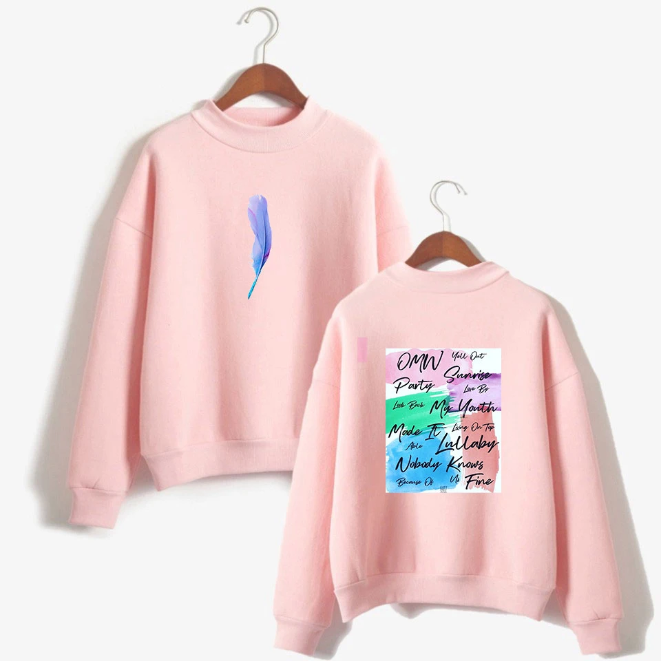 New Korean Fashion Got7 Present You Album Sweatshirts Women Turtleneck Tops Long Sleeve Hoodie Autumn Winter Oversize Pullovers | Женская