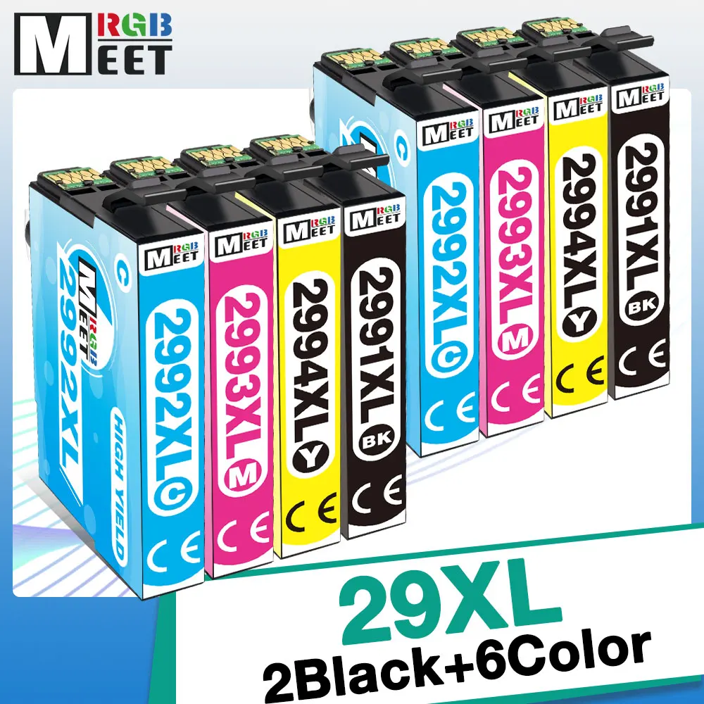MeetRGB 29XL Cartridge Replacement For Epson T2991 T2994 T 2991 29 XL compatible Ink Cartridge For XP 235 332 335 435 Printer
MeetRGB 29XL Cartridge Replacement For Epson T2991 T2994 T 2991 29 XL compatible Ink Cartridge For XP 235 332 335 435 Printer