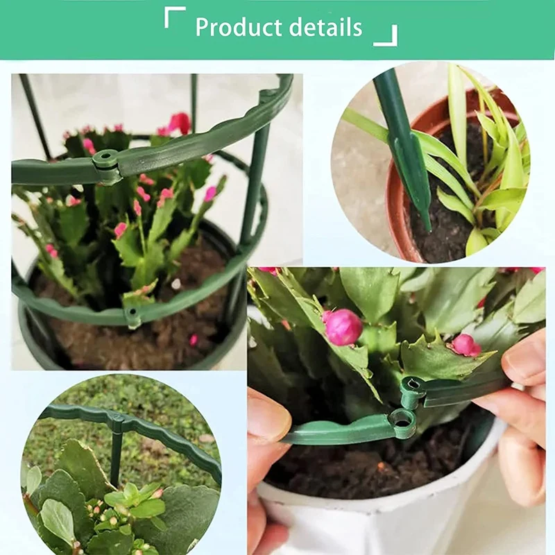 12PCS Plant Support Stakes, Upgrade Double-Deck Spliceable Half Round Plant Support Ring, for Tomato, Indoor Plant Stake
12PCS Plant Support Stakes, Upgrade Double-Deck Spliceable Half Round Plant Support Ring, for Tomato, Indoor Plant Stake