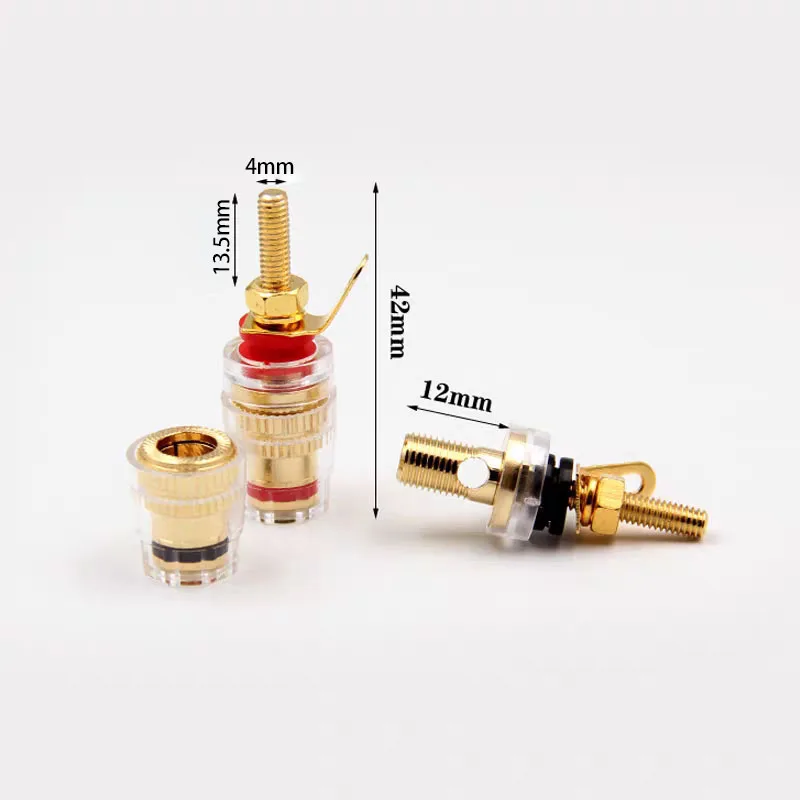 4MM Banana Plug Socket jack Connector red black Thread Medium Amplifier Speaker Spade Terminal Binding Post Audio U26
4MM Banana Plug Socket jack Connector red black Thread Medium Amplifier Speaker Spade Terminal Binding Post Audio U26