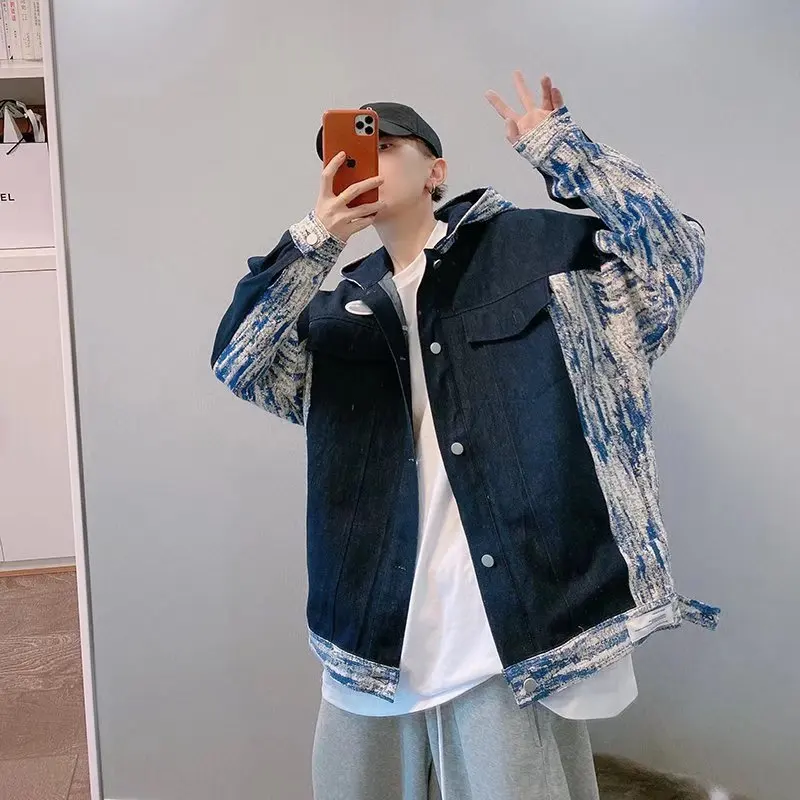 Vintage Dyed Hooded Denim Jacket Men's Spring and Autumn Department Loose Trend Handsome College Style Couple Jacket
Vintage Dyed Hooded Denim Jacket Men's Spring and Autumn Department Loose Trend Handsome College Style Couple Jacket