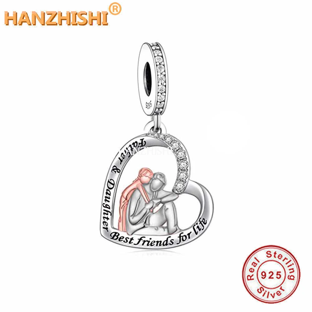 Heart Pendant Beads Fit Original Pandora Bracelet Jewelry 925 Sterling Silver Father & Daughter Best Friends for Life Charms
Heart Pendant Beads Fit Original Pandora Bracelet Jewelry 925 Sterling Silver Father & Daughter Best Friends for Life Charms