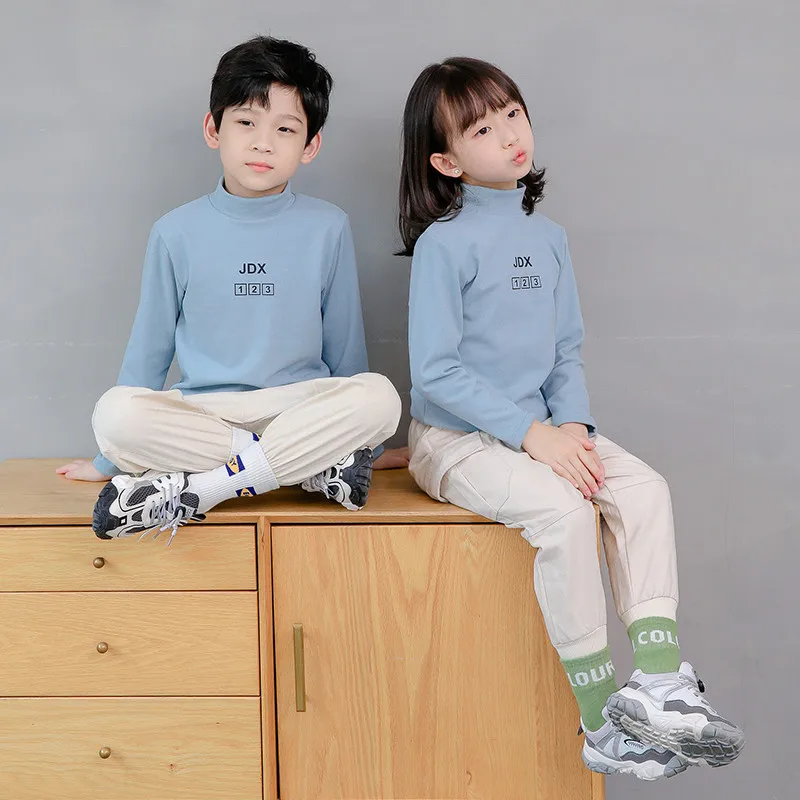Autumn Winter Girls Boys Warm Shirts Children Long Sleeve Turtleneck Tops Toddler Bottoming Shirt Kids Solid Clothes Letter
Autumn Winter Girls Boys Warm Shirts Children Long Sleeve Turtleneck Tops Toddler Bottoming Shirt Kids Solid Clothes Letter