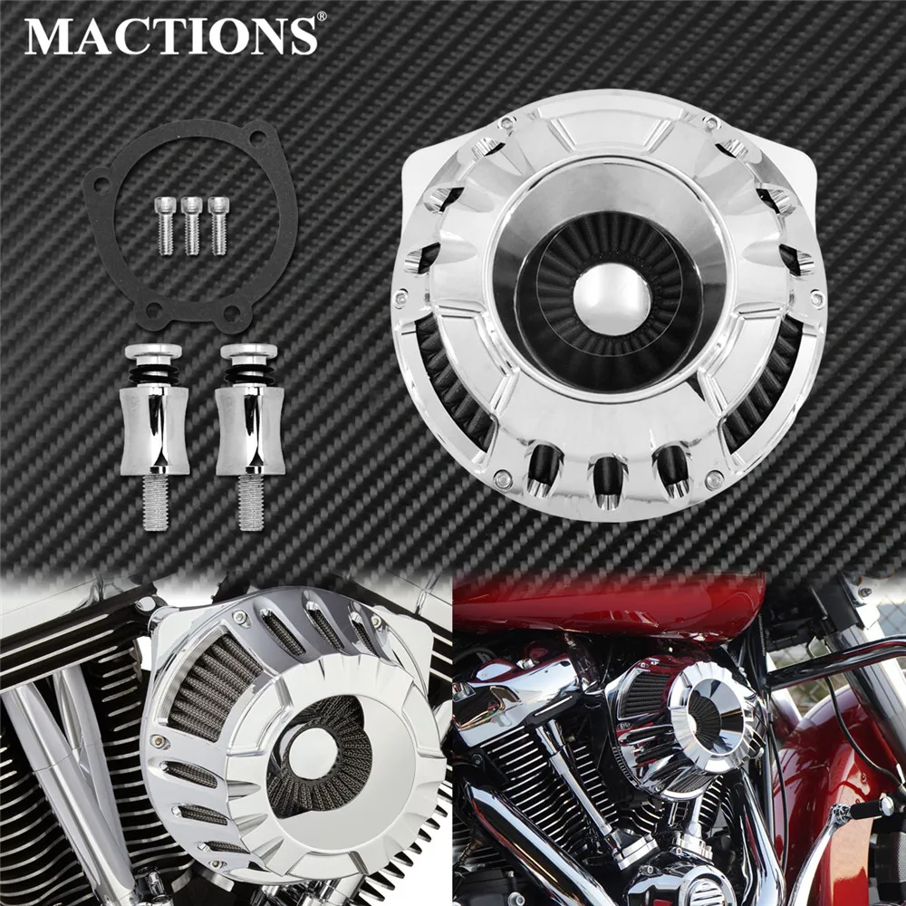Motorcycle CNC Crafts Air Filter Cleaner Intake Filter Black/Chrome For Harley Sportster Dyna Touring Softail Road Electra Glide
Motorcycle CNC Crafts Air Filter Cleaner Intake Filter Black/Chrome For Harley Sportster Dyna Touring Softail Road Electra Glide