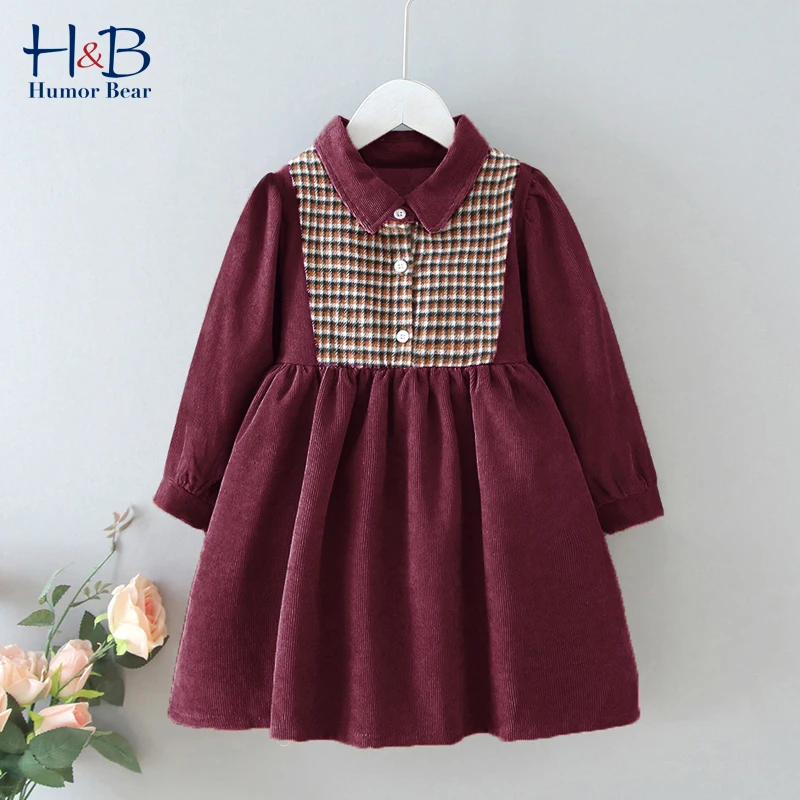 Humor Bear Girls Dress Autumn New Long Sleeve Plaid Printed Patchwork Vintage Patry Dress Toddler Kids Clothes
Humor Bear Girls Dress Autumn New Long Sleeve Plaid Printed Patchwork Vintage Patry Dress Toddler Kids Clothes