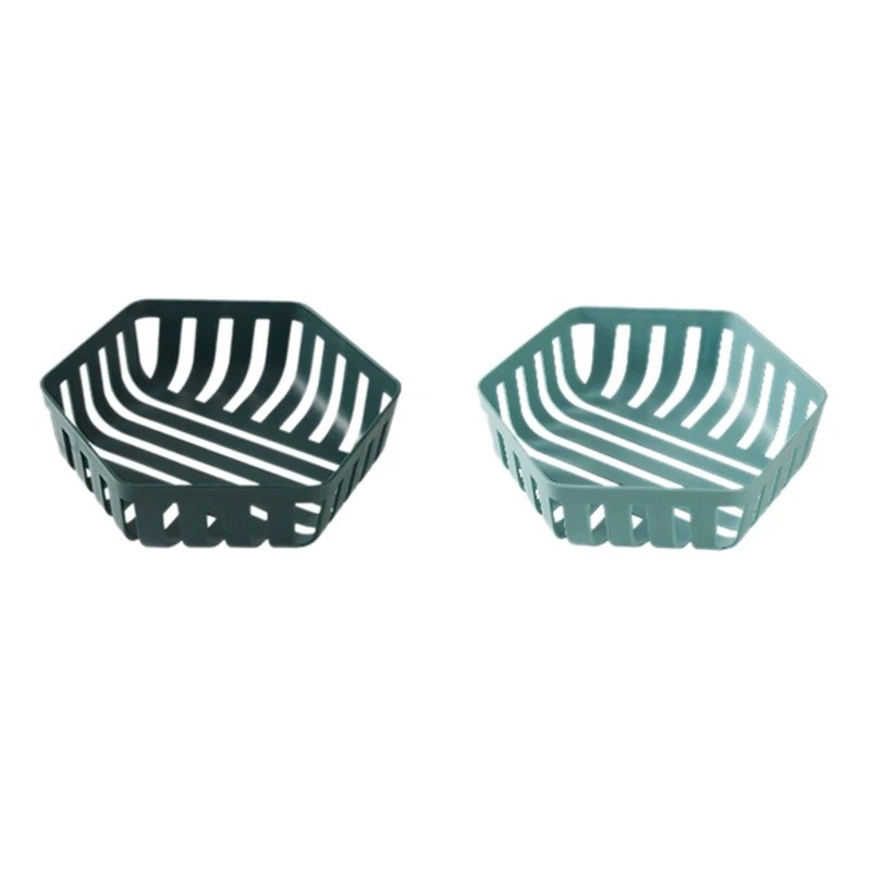 2 Pcs Plastic Fruit Basket Fruit Bowl Set Vegetable Basket, Draining Fruit Basket Set for Home and Kitchen
2 Pcs Plastic Fruit Basket Fruit Bowl Set Vegetable Basket, Draining Fruit Basket Set for Home and Kitchen