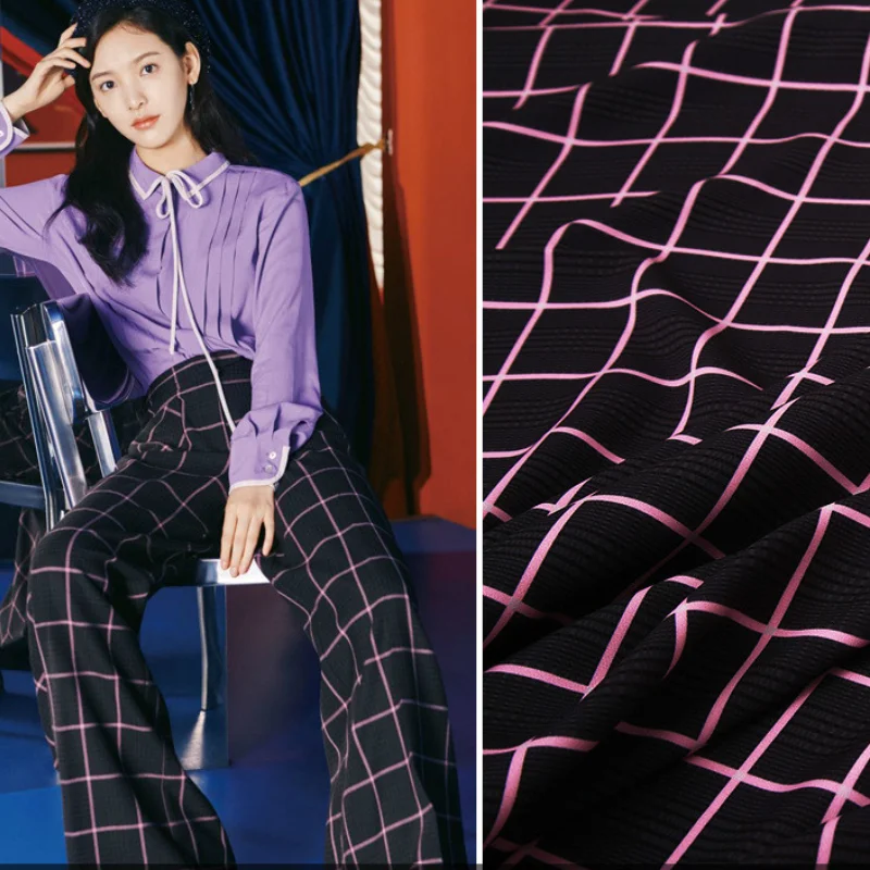 Italian Fashion Luxury Brand 100% Polyester Plaid Printed Fabric Clothing Pants Handmade DIY Fabric Cloth for Dress by the Meter
Italian Fashion Luxury Brand 100% Polyester Plaid Printed Fabric Clothing Pants Handmade DIY Fabric Cloth for Dress by the Meter