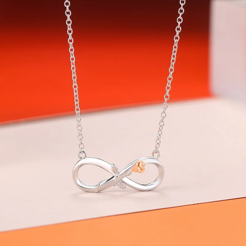 Personality Infinite 8 Shaped Rose Flower Mom Letter Necklace Women Pendant Clavicle Chain Choker Family Jewelry Gift 2021
Personality Infinite 8 Shaped Rose Flower Mom Letter Necklace Women Pendant Clavicle Chain Choker Family Jewelry Gift 2021