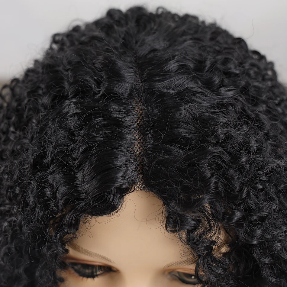 Short Hair Afro Kinky Curly Wigs For Black Women African Synthetic Natural Black Cosplay Wigs High Temperature By Fashion Icon 
Short Hair Afro Kinky Curly Wigs For Black Women African Synthetic Natural Black Cosplay Wigs High Temperature By Fashion Icon